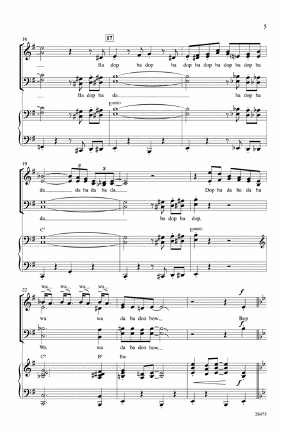 The Pink Panther The Pink Panther Choir scores gallery preview page 3