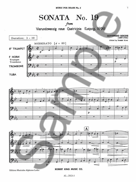 Sonata No.19 (quartet-brass)