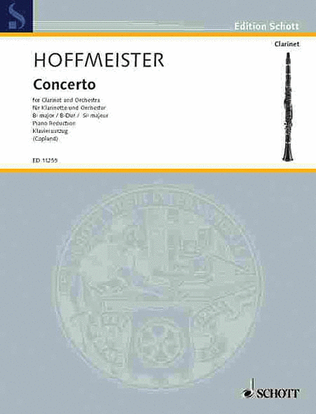 Book cover for Clarinet Concerto in B-Flat