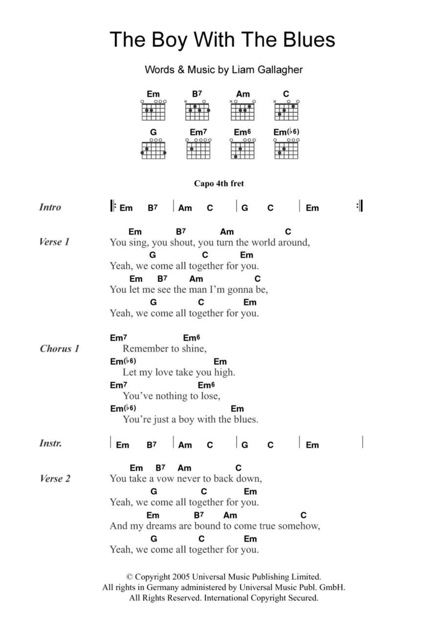 The Boy With The Blues Electric Guitar scores gallery preview page 1