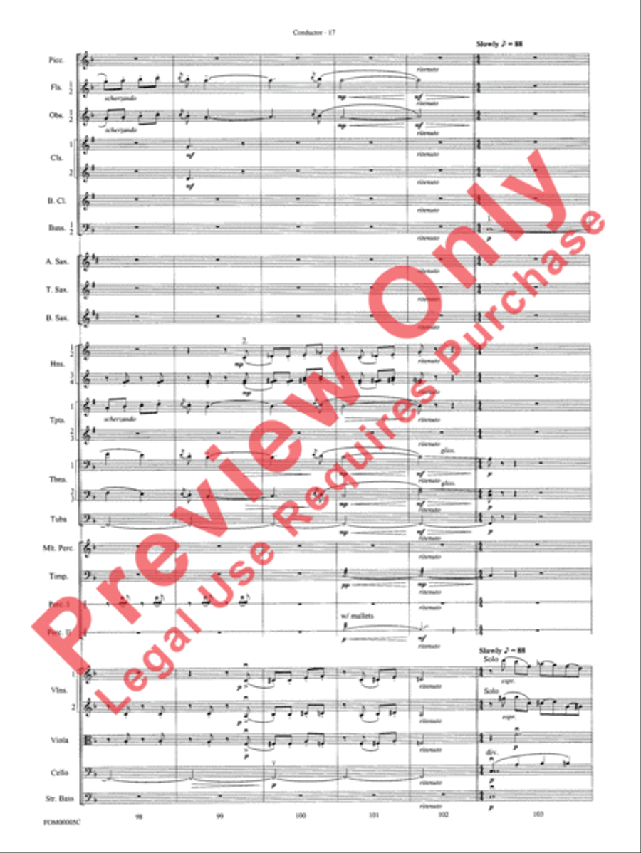 An American in Paris Suite Full Orchestra scores gallery preview page 20
