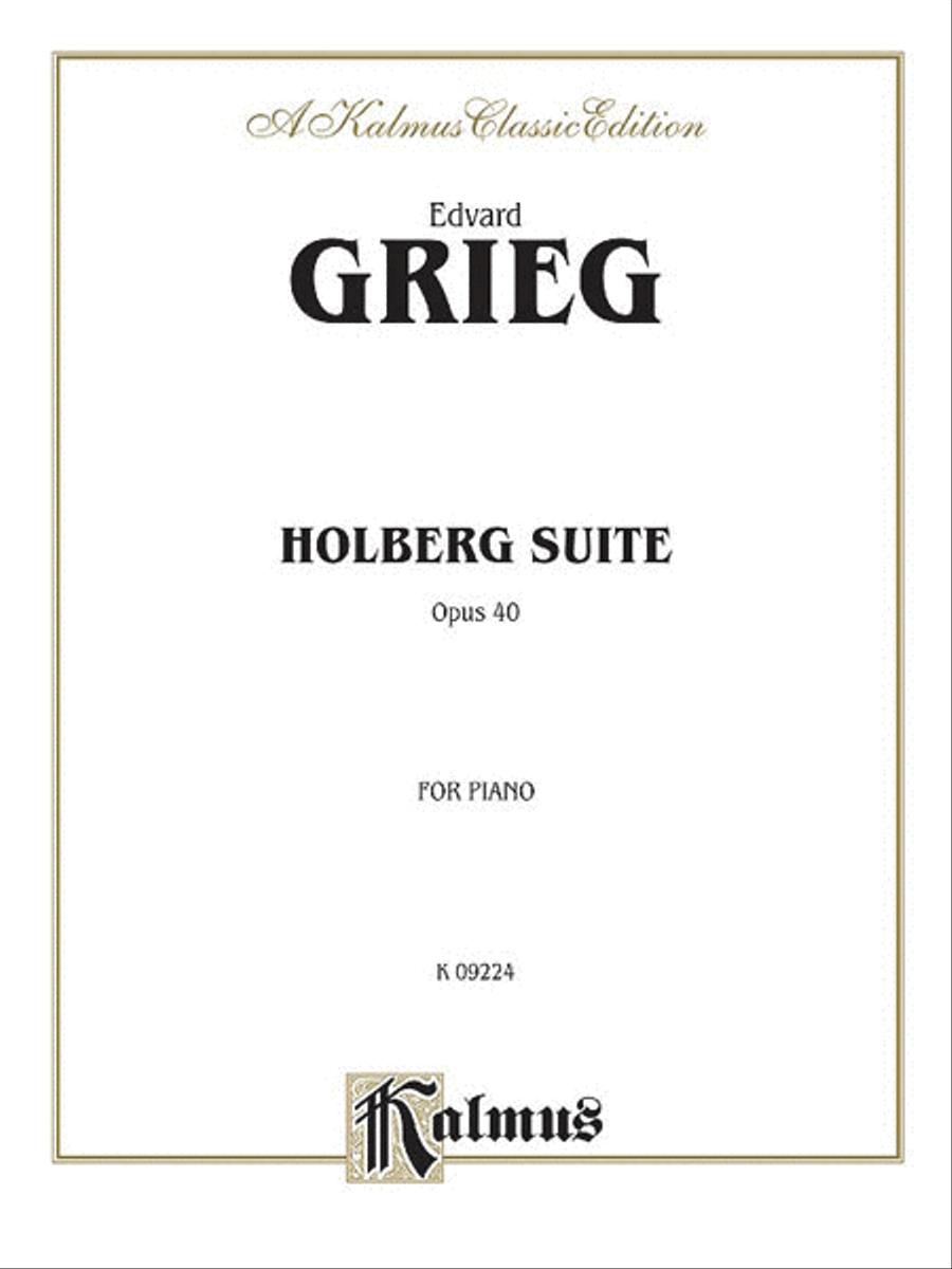 Holberg Suite, Op. 40 Small Ensemble scores gallery preview page 1