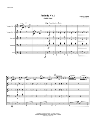 Book cover for Three Preludes for Brass Quintet