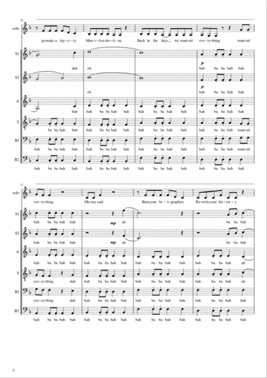 High Hopes Divisi scores gallery preview page 4