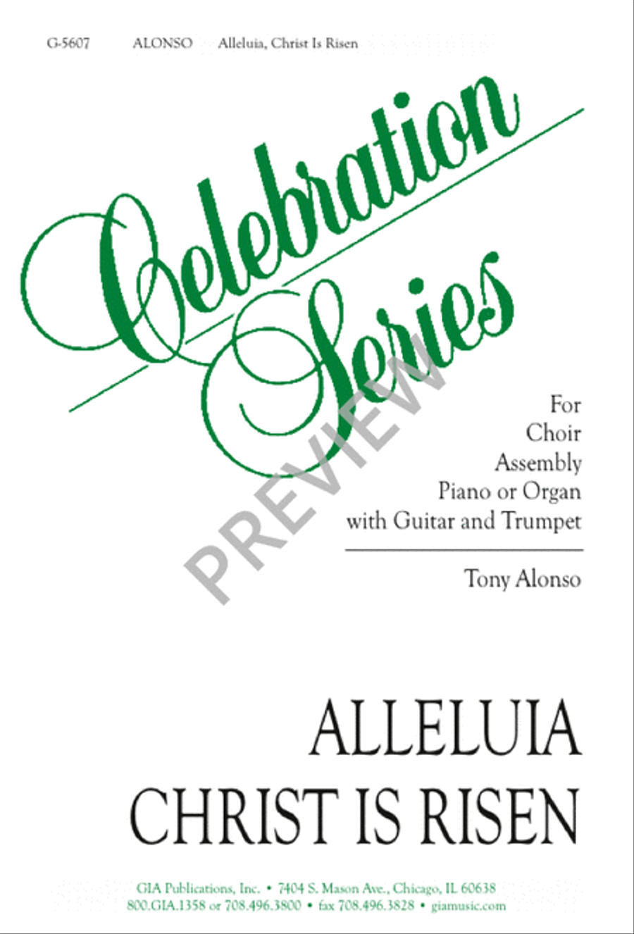 Alleluia, Christ Is Risen 4-Part scores gallery preview page 1