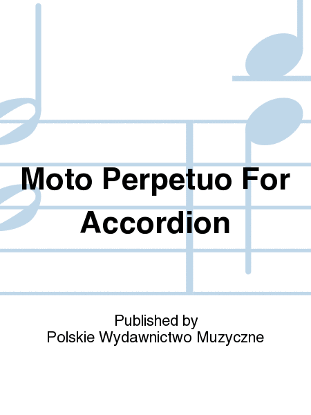 Moto Perpetuo For Accordion