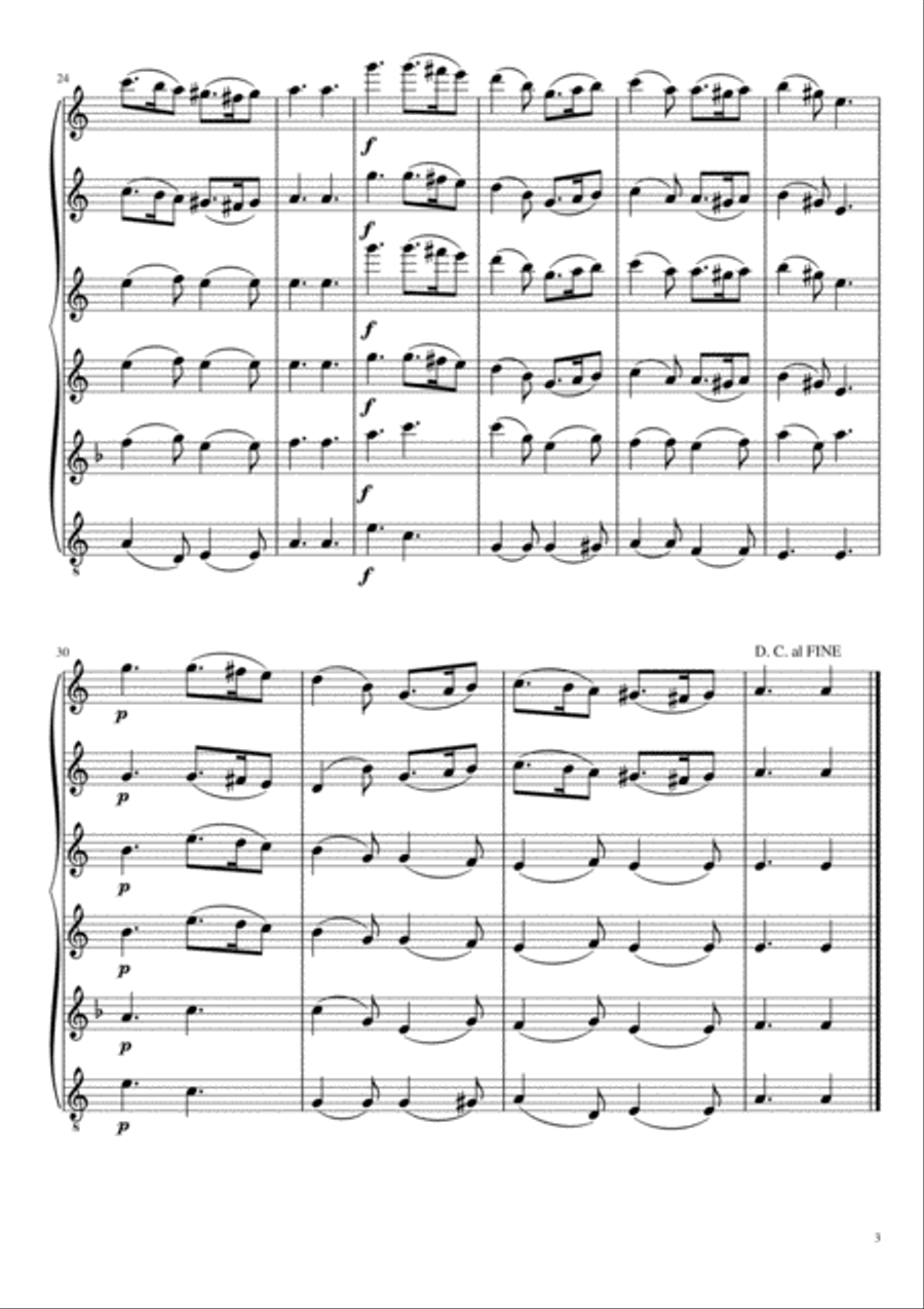 Greensleeves Woodwind Ensemble scores gallery preview page 4