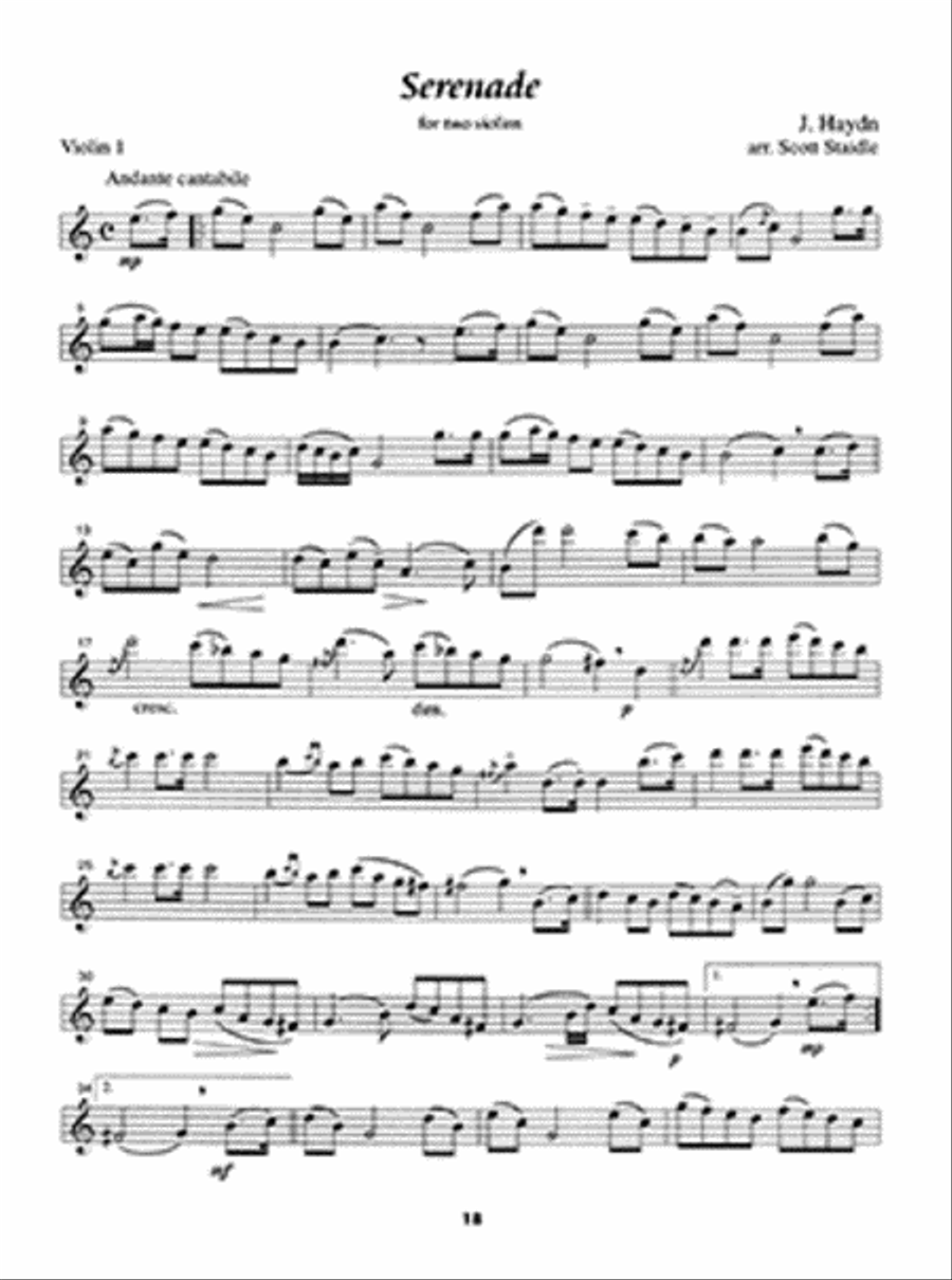 Wedding Music for Two Violins String Duet scores gallery preview page 4