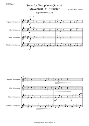 "Finale" (from Sax Quartet Suite)