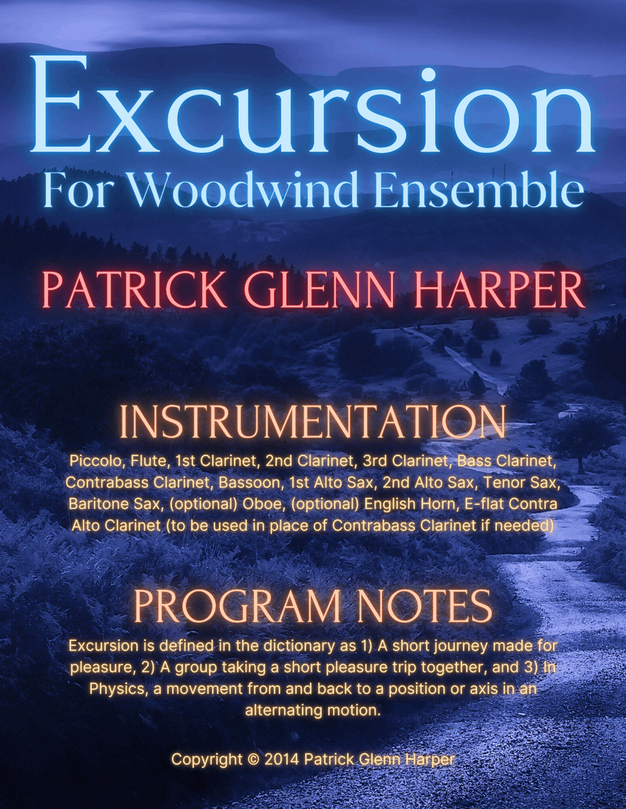 Excursion for Woodwind Ensemble Woodwind Ensemble scores gallery preview page 1