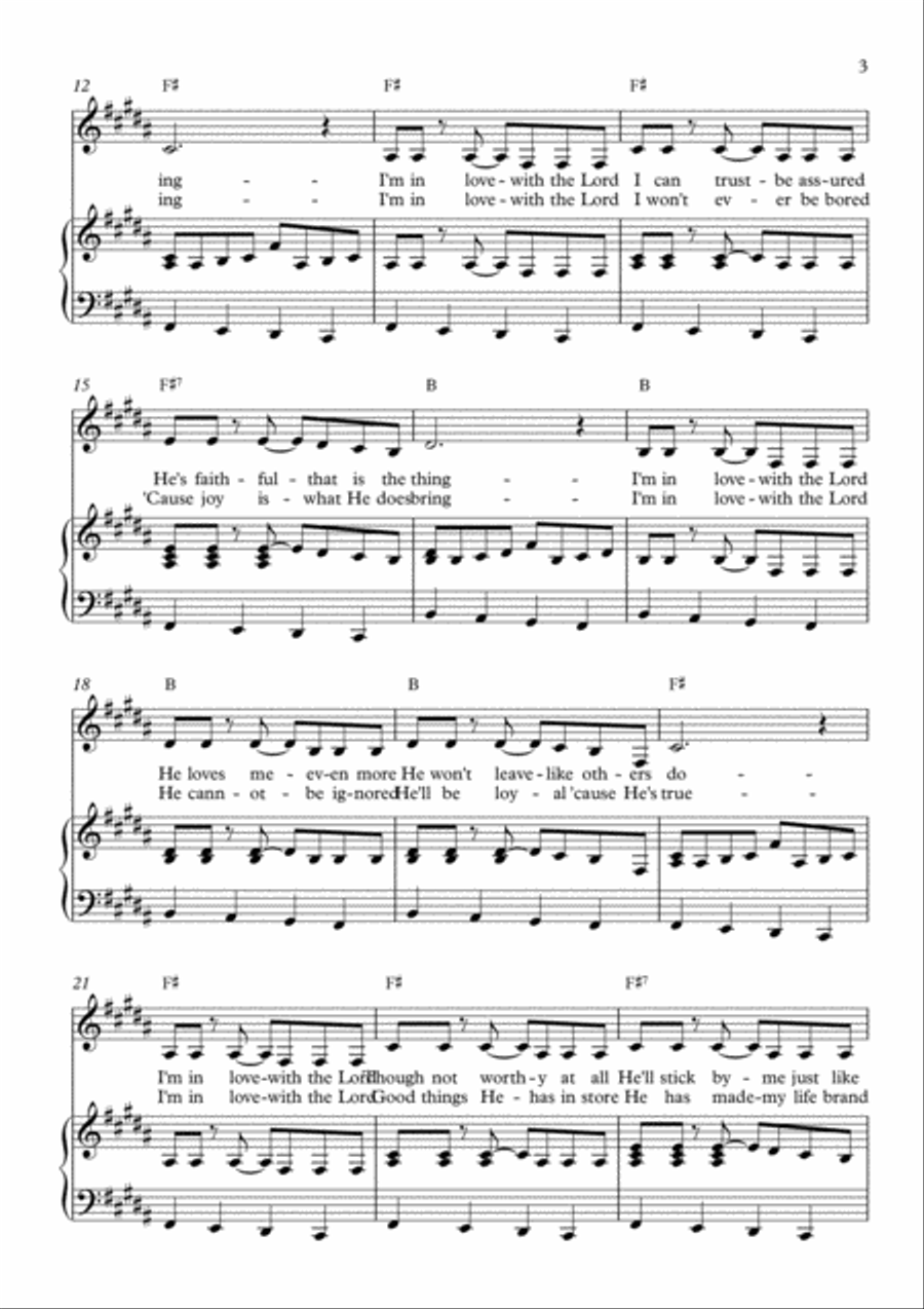 In Love Voice scores gallery preview page 3