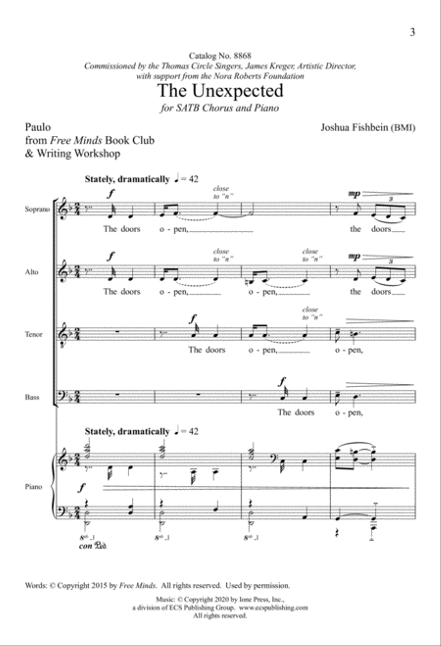 The Unexpected 4-Part scores gallery preview page 2