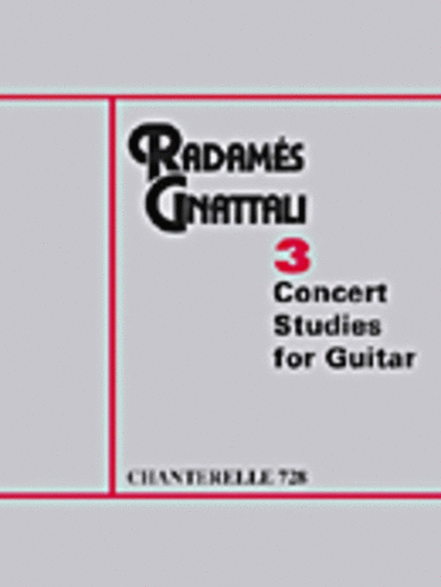 Gnattali - 3 Concert Studies 3 For Guitar