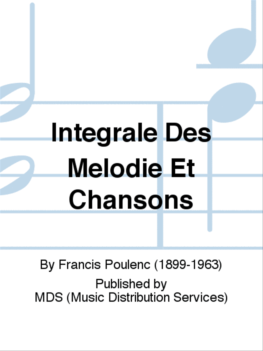 Integrale des Melodie et Chansons