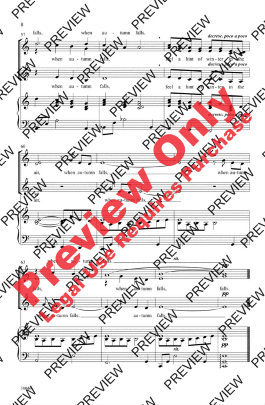 When Autumn Falls When Autumn Falls Women's Choir scores gallery preview page 8