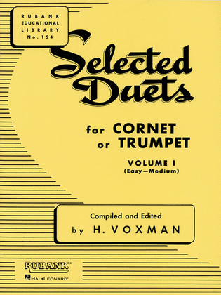 Book cover for Selected Duets for Cornet or Trumpet