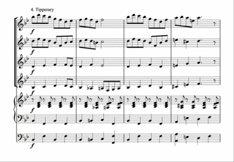 English Folk Song Potpourri Set of Parts scores gallery preview page 8