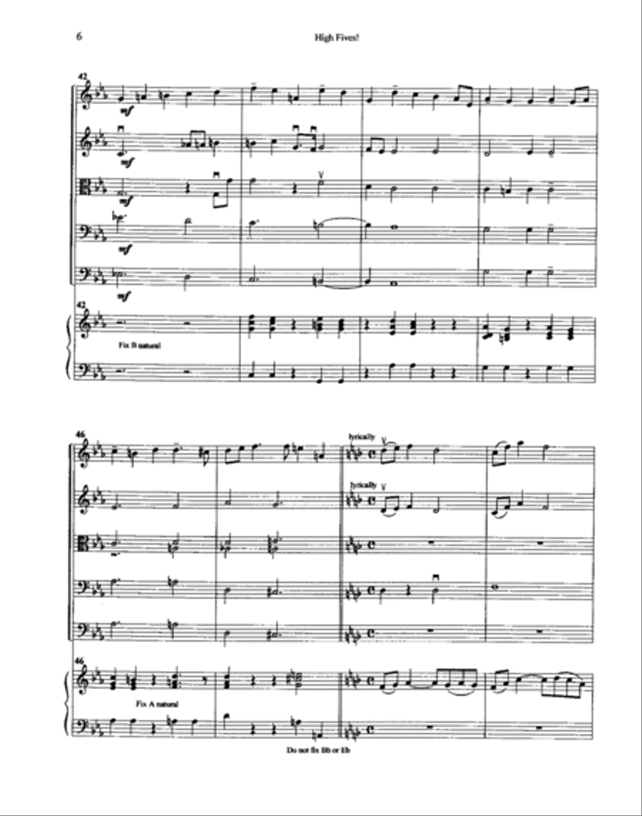 High Fives! Orchestra scores gallery preview page 7