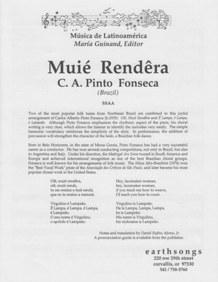 Book cover for muie rendera