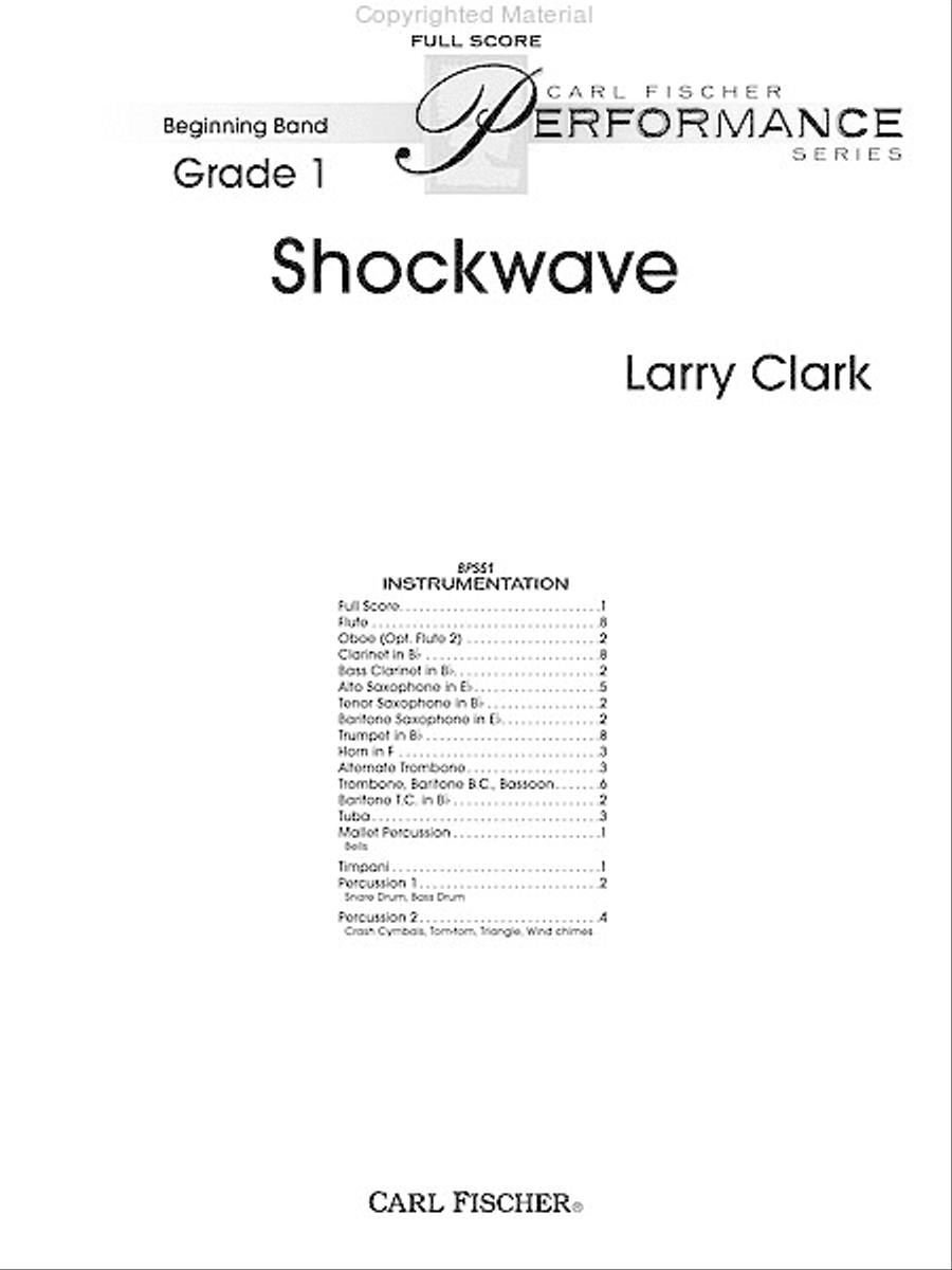 Shockwave Concert Band scores gallery preview page 2