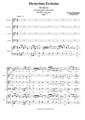 Mysterium Ecclesiae - Choir SATB and organ