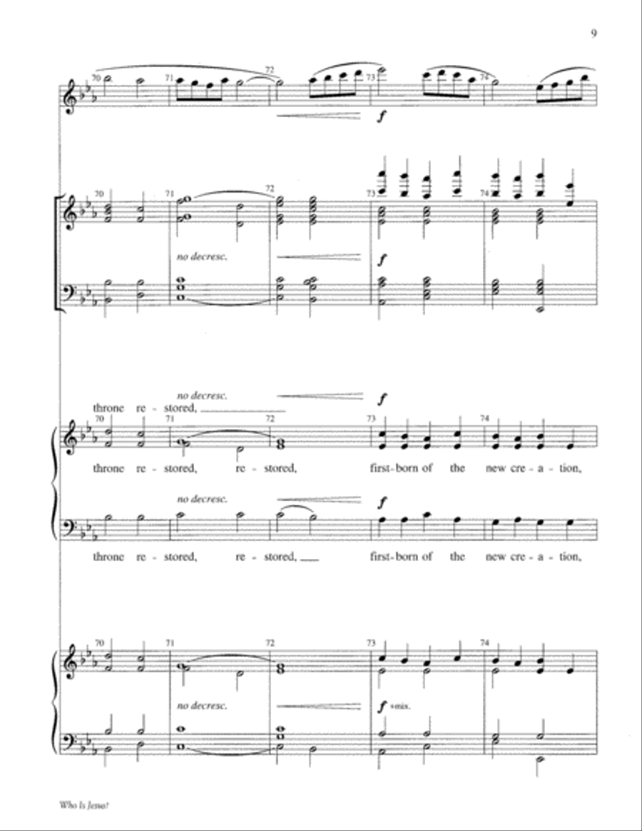 Who Is Jesus? Choir scores gallery preview page 9