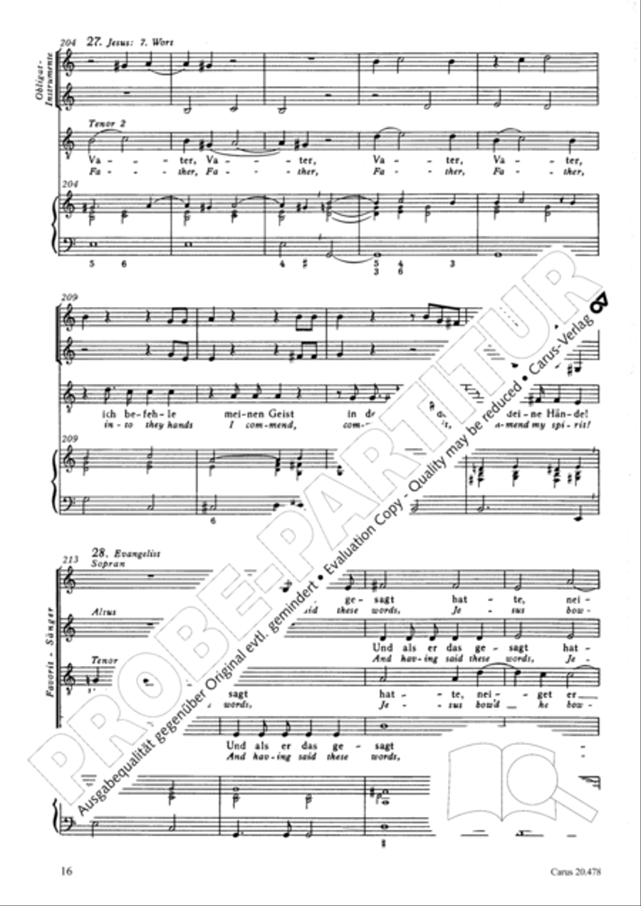 The seven last words from the cross SATTB scores gallery preview page 23