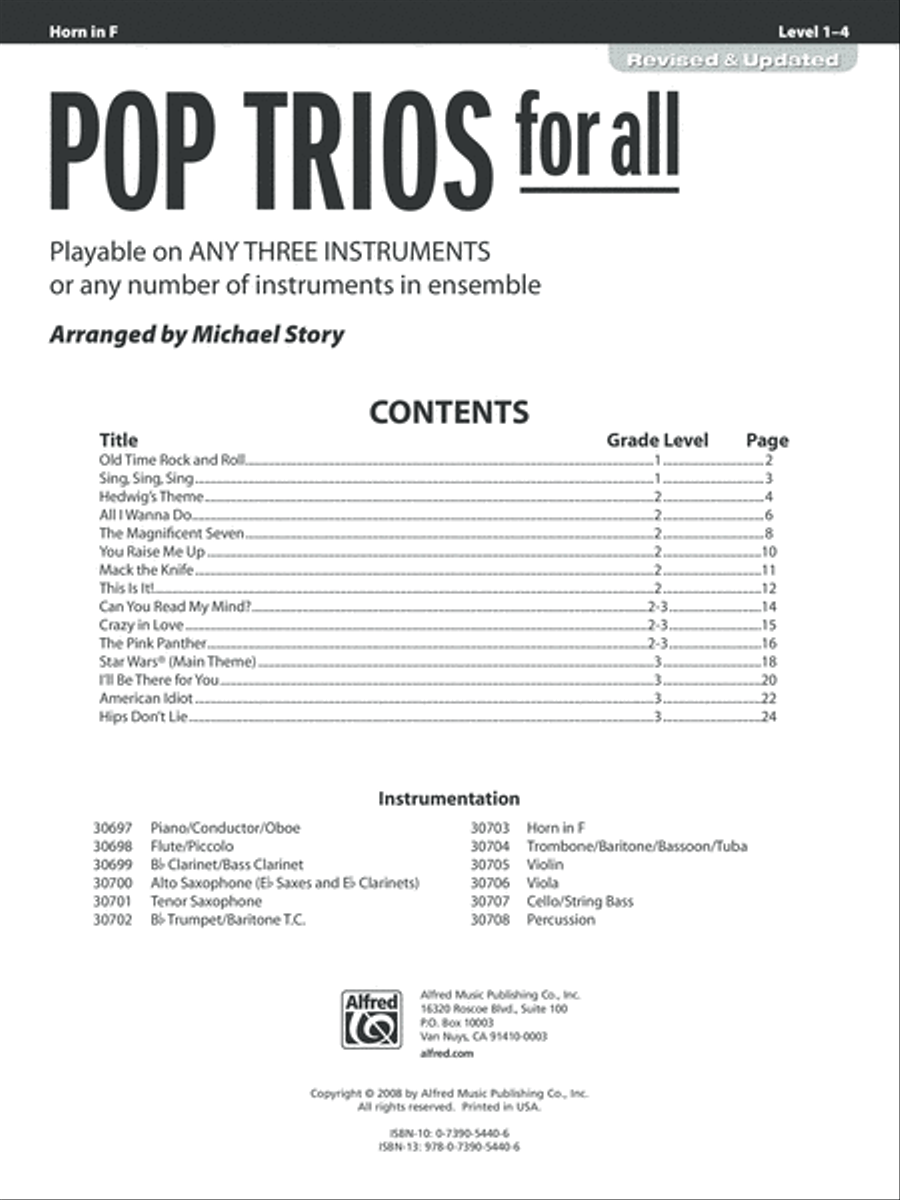 Pop Trios for All Small Ensemble scores gallery preview page 5