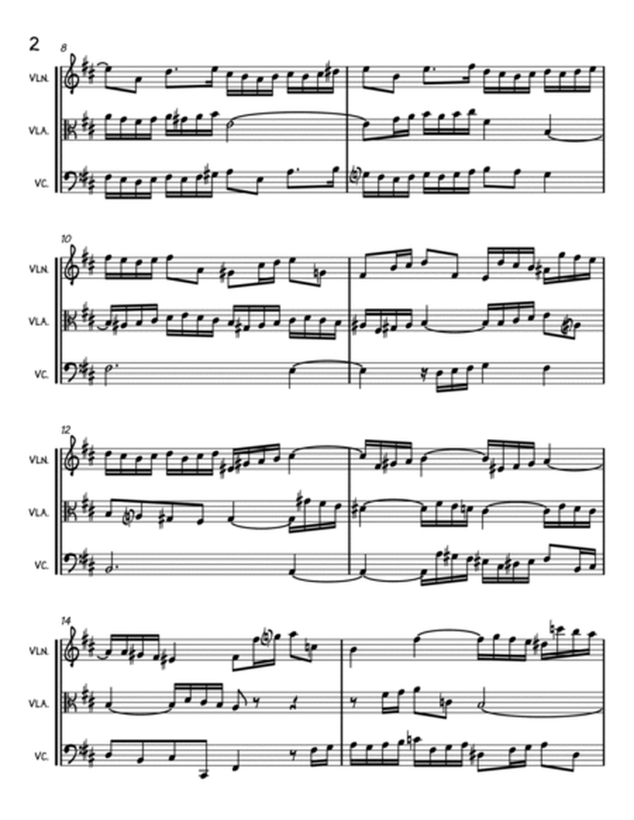 Invention a 3 voices Sinfonia No. 3 BWV 787 image number null