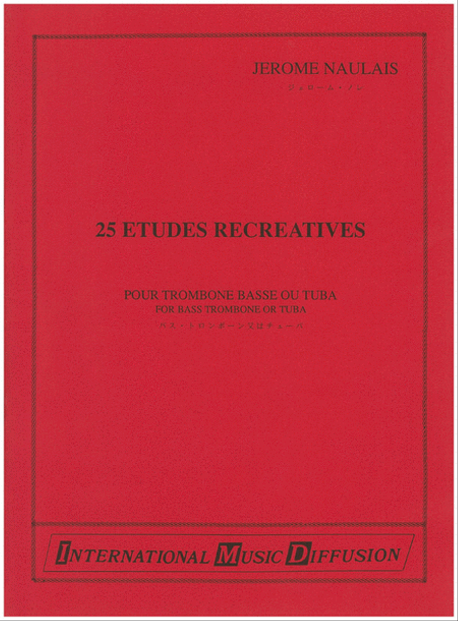 25 Etudes Recreatives Trombone - Sheet Music