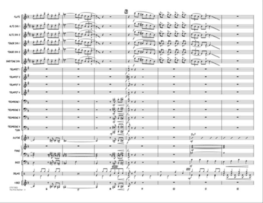 The Pink Panther - Full Score Jazz Ensemble scores gallery preview page 4