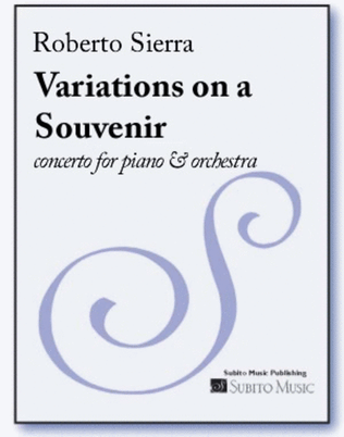 Book cover for Variations on a Souvenir concerto