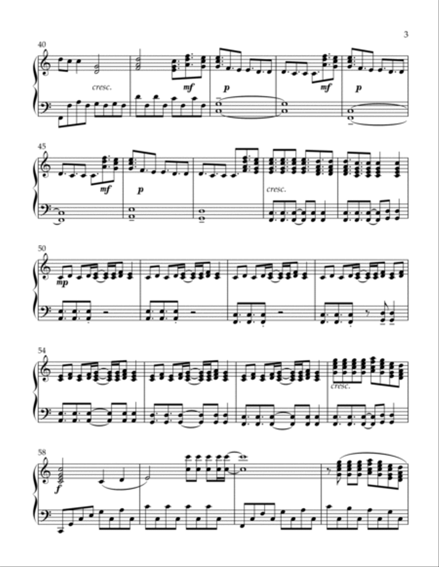 Supercut Piano Solo scores gallery preview page 3