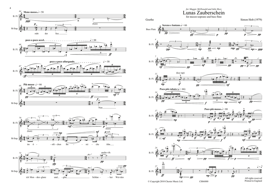 Lunas Zauberschein Lunas Zauberschein Mezzo-Soprano Voice scores gallery preview page 1