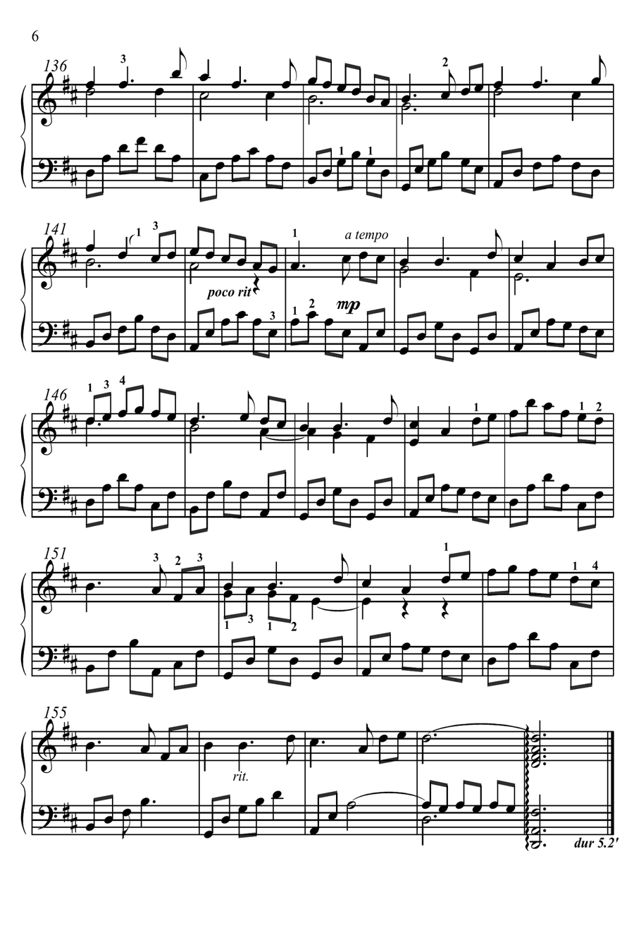 Five pieces for piano Piano Solo scores gallery preview page 6