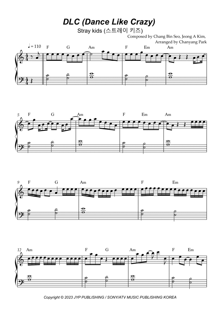 Dlc Dlc Easy Piano scores gallery preview page 1