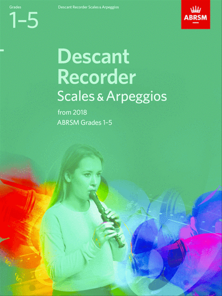 Descant Recorder Scales & Arpeggios, ABRSM Grades 1-5 Soprano Recorder scores gallery preview page 1