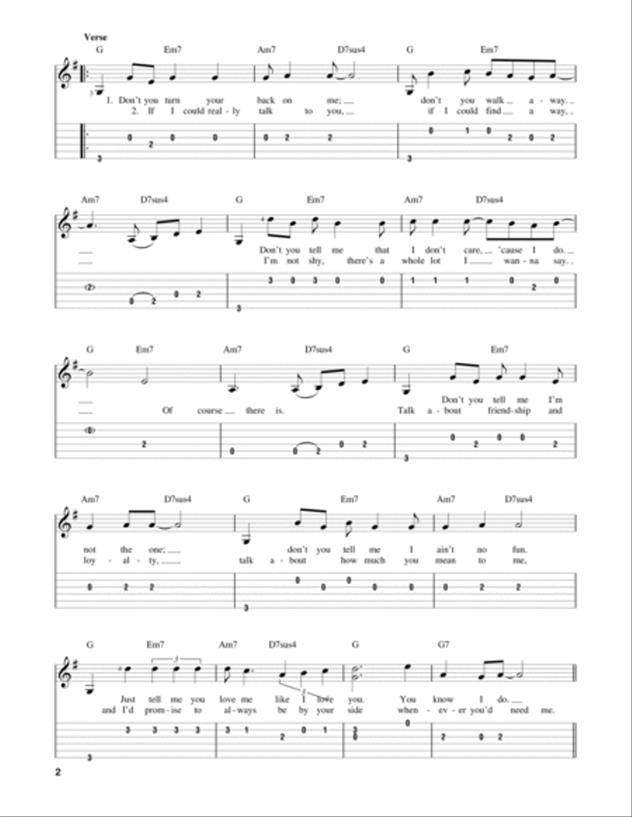 We Belong Together (from Toy Story 3) Guitar Tablature scores gallery preview page 2