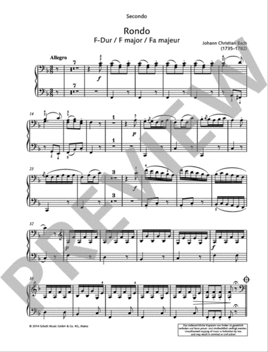 Piano Duets: 50 Original Pieces from 3 Centuries 1 Piano, 4-Hands scores gallery preview page 2