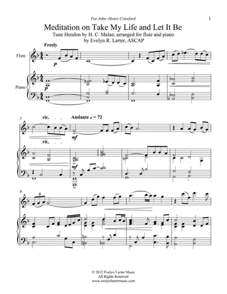 Consecration: Seven Hymn Arrangements for Flute And Piano image number null