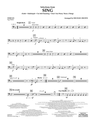 Selections from Sing - Timpani