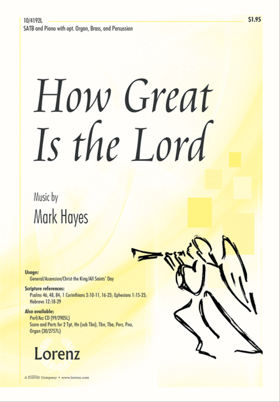 How Great Is the Lord 4-Part scores gallery preview page 1