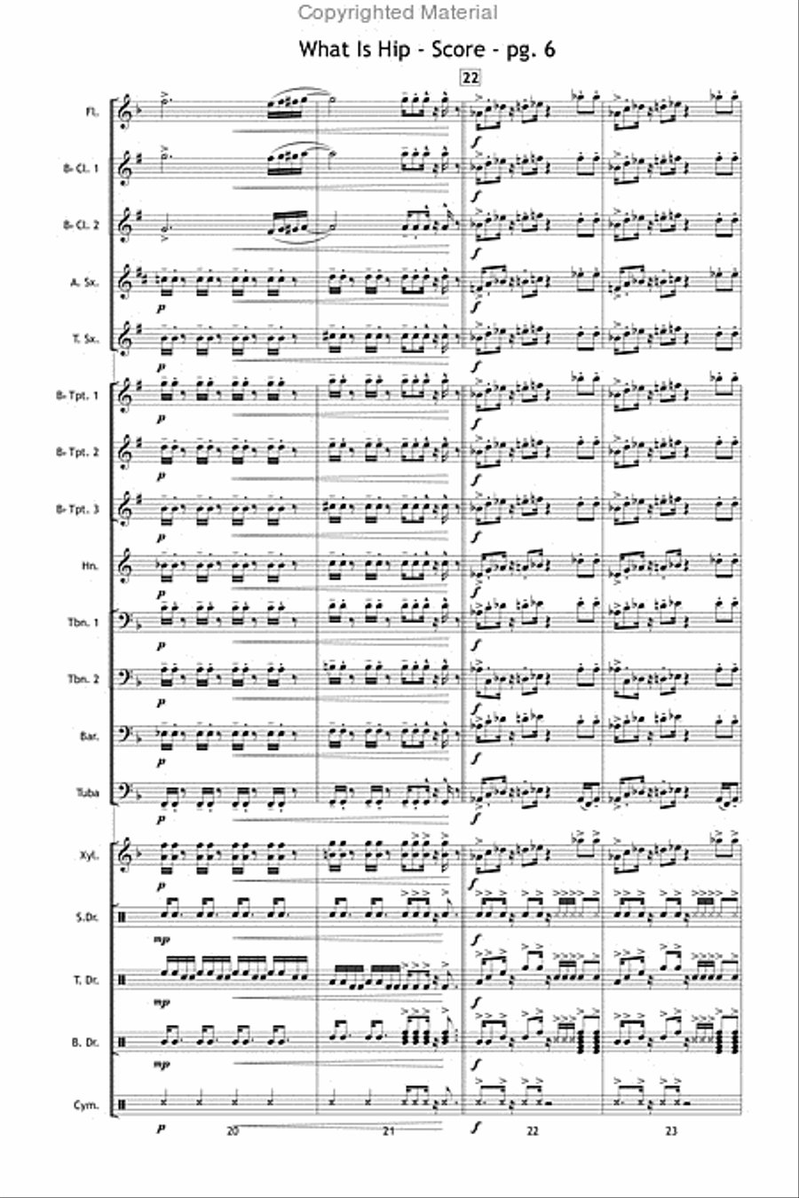 What Is Hip What Is Hip Marching Band scores gallery preview page 7