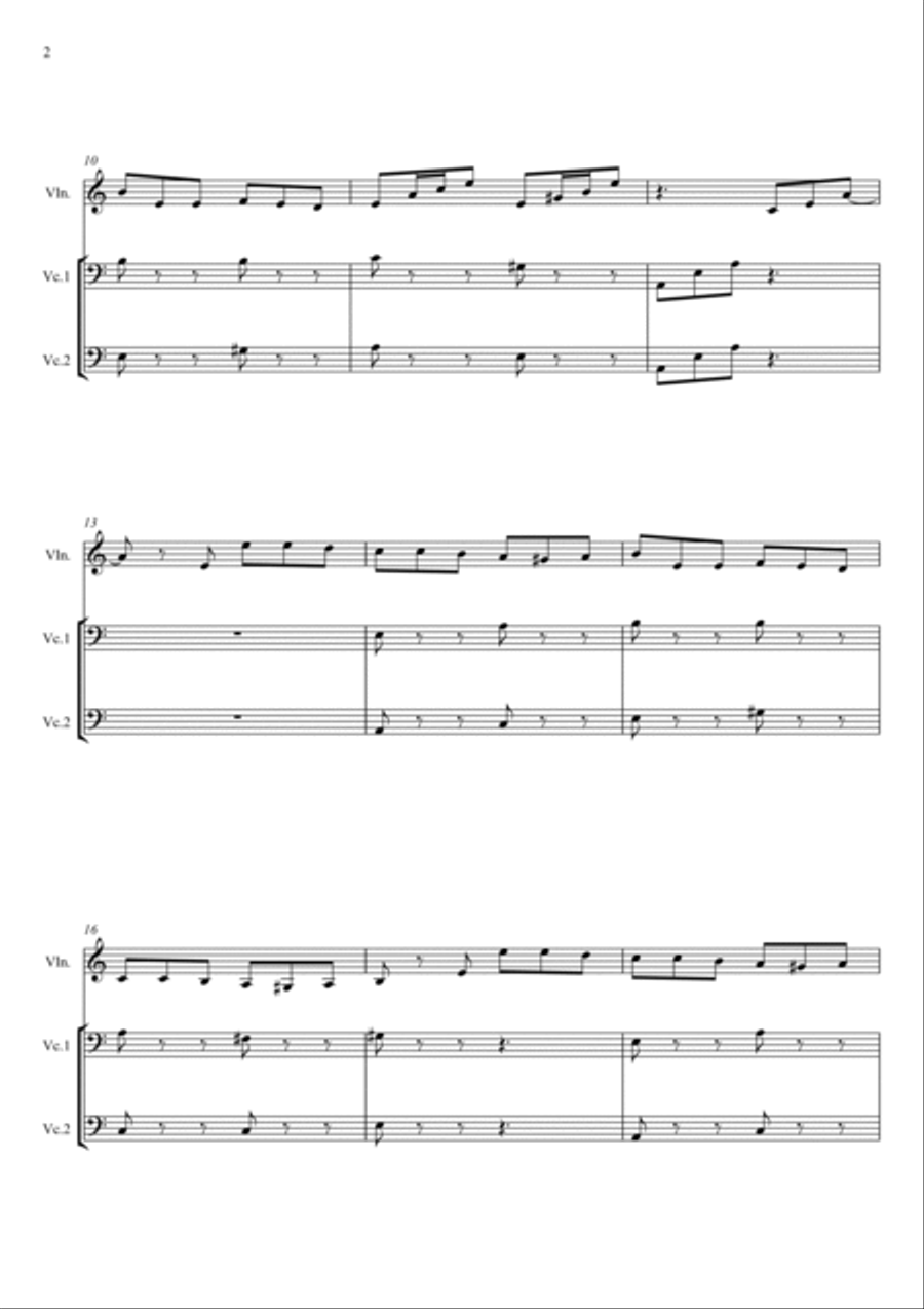 LA CAMPANELLA String Trio scores gallery preview page 2