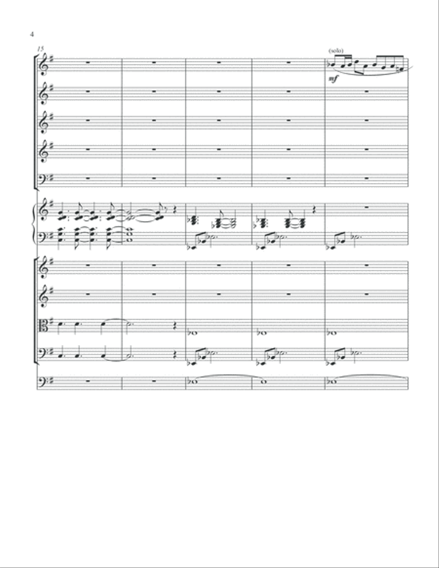 Afternoon Rain (Melody of the Storm) from Meadow Woods Suite Large Ensemble scores gallery preview page 6