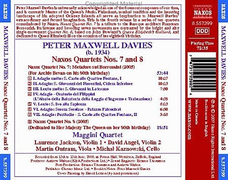 Naxos Quartets Nos. 7 and 8 image number null