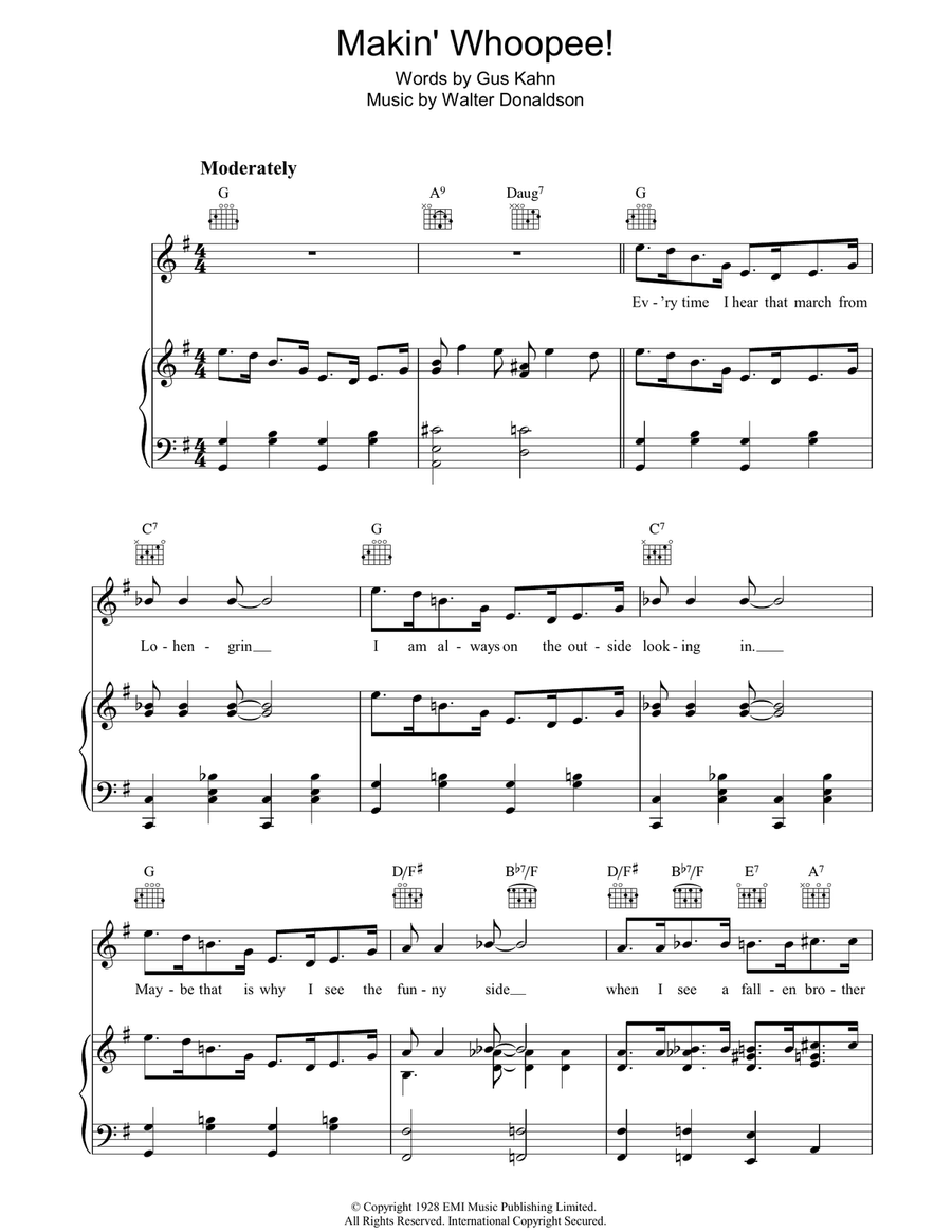 Makin' Whoopee Makin' Whoopee Guitar scores gallery preview page 1