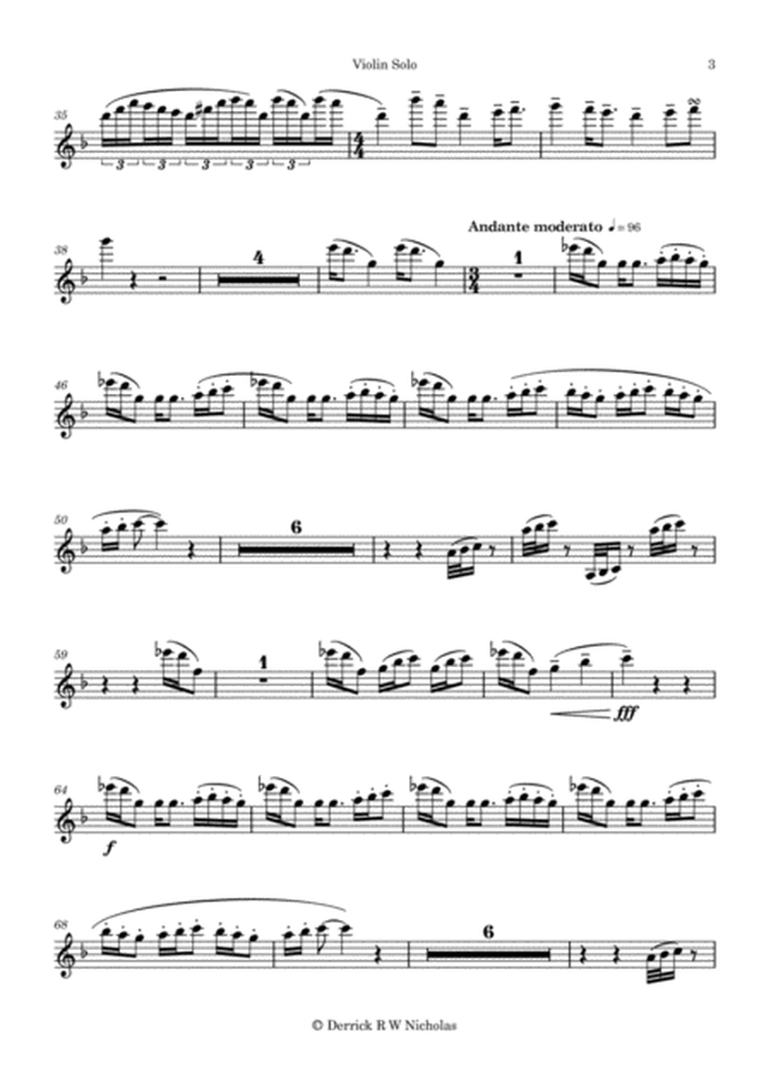 Rhapsody in F for Violin and Orchestra, Opus 3 – Solo Violin image number null