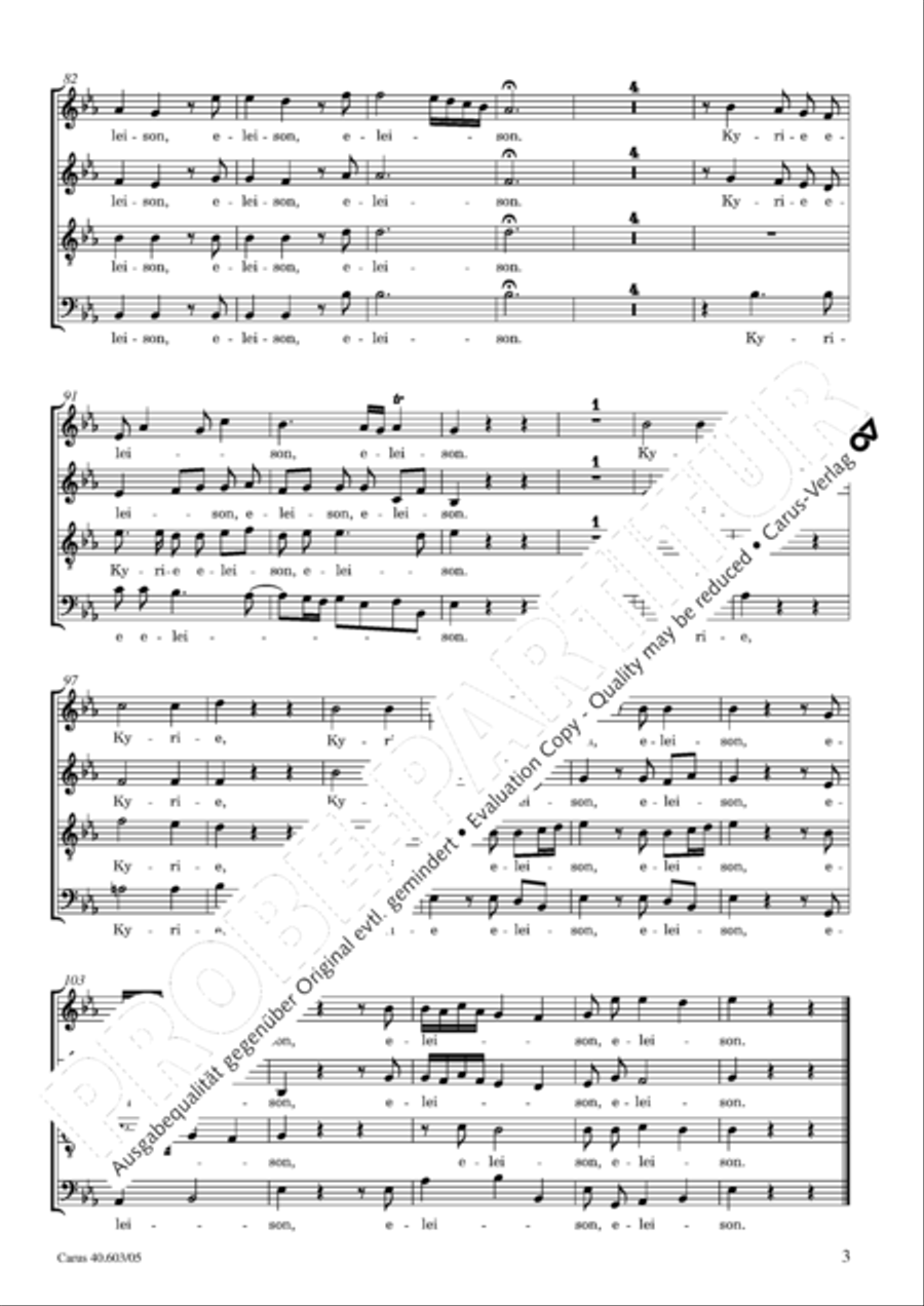Grosse Orgelsolomesse in Es 4-Part scores gallery preview page 4
