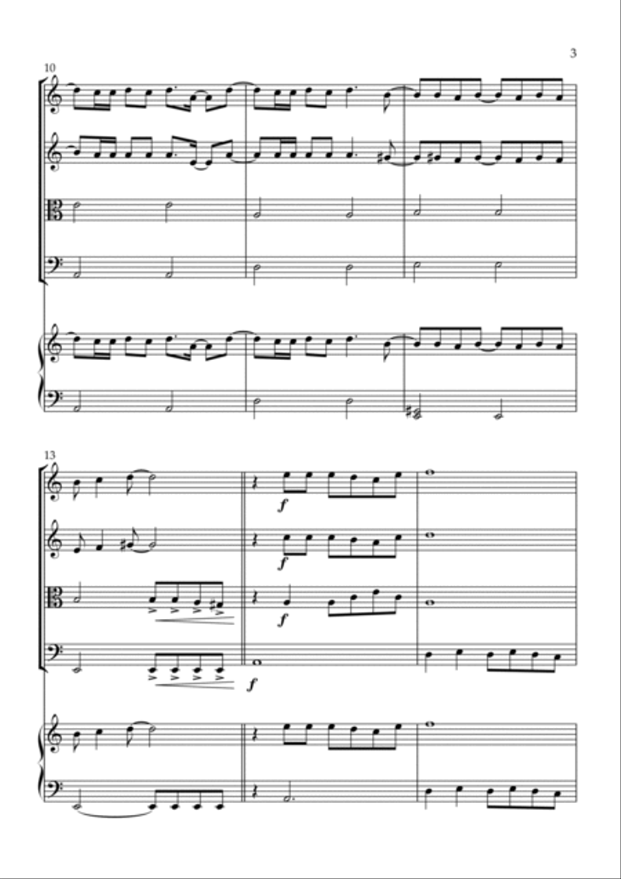 Flowers String Quartet scores gallery preview page 3